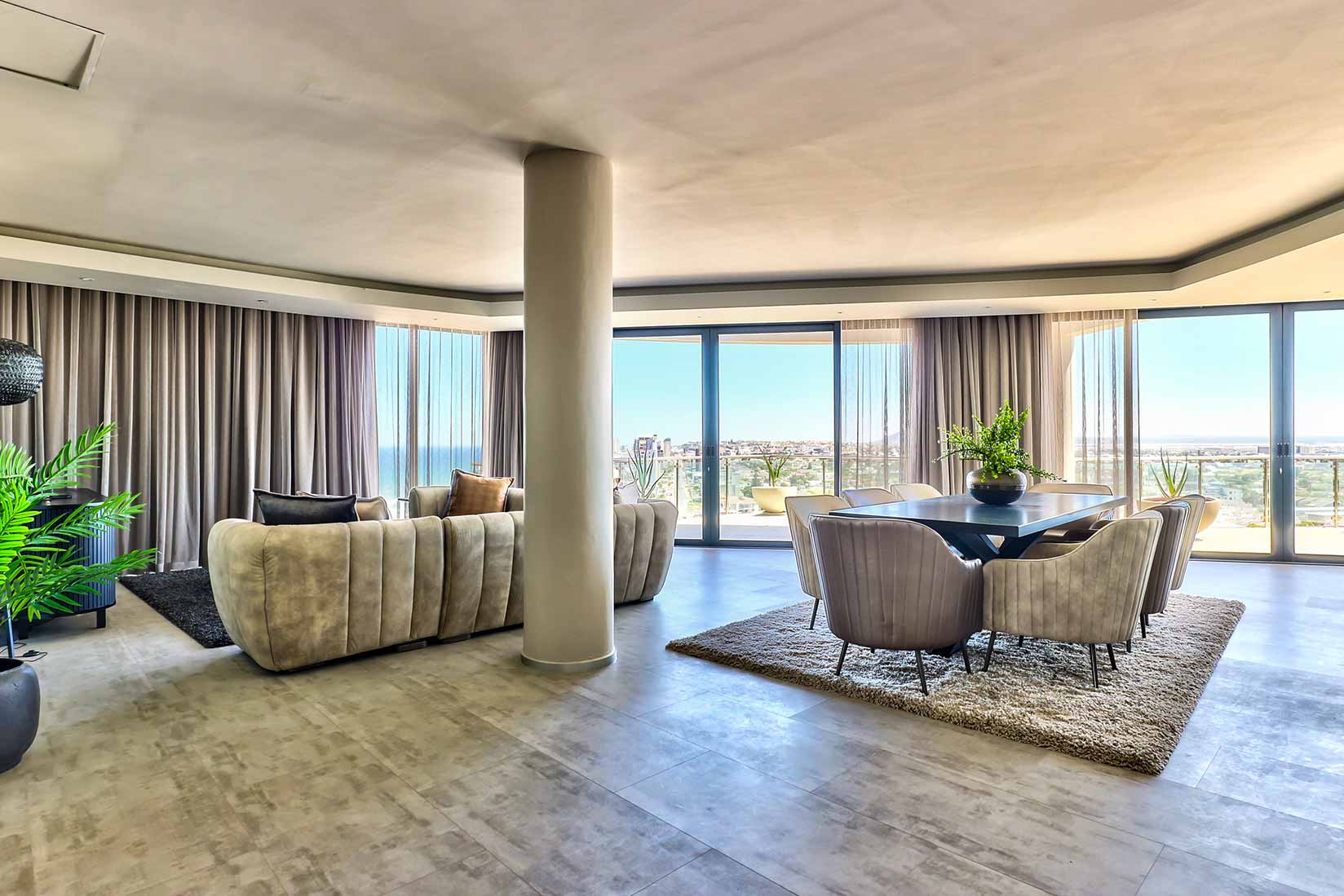 Table Mountain view from Aquarius Luxury Suites in Bloubergstrand