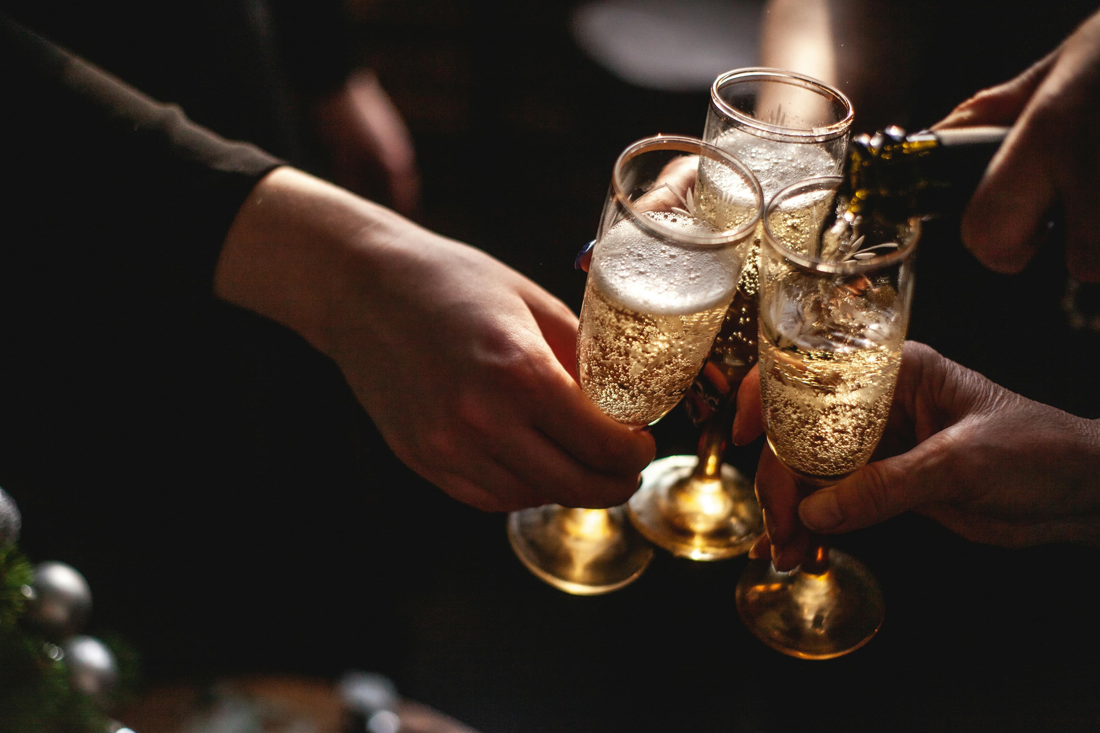 Champagne celebration